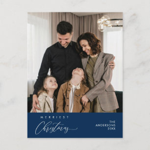 Cartão Postal Boas Festas Foto de Família Feliz Natal Saudação