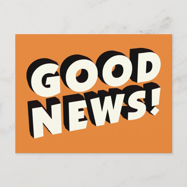 Cartão Postal Boas Notícias! (Frente)