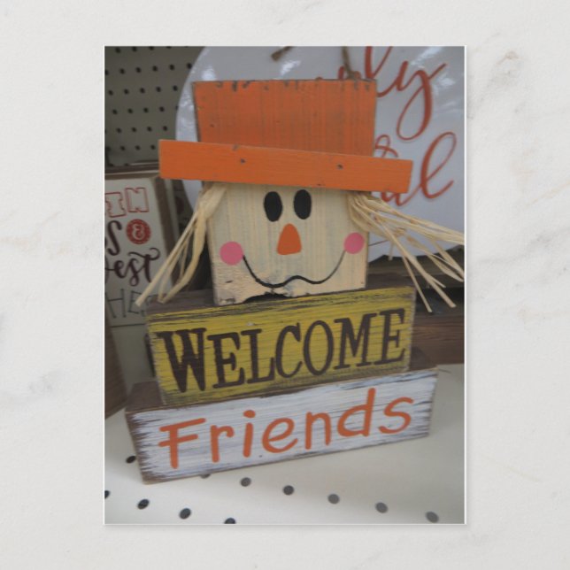 Cartão Postal Boas-vindas à Ação de Graças (Frente)