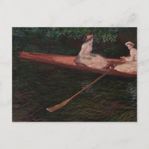 Cartão Postal Boat on the Epte - Claude Monet - c1890
