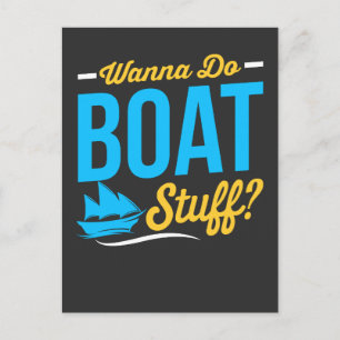 Cartão Postal Boat Stuff