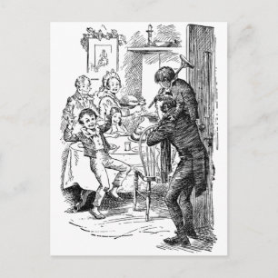 Cartão Postal Bob e Tiny Tim