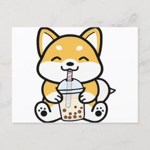 Cartão Postal Boba Corgi, Corgi Boba, Boba Shiba, Shiba, Corgi