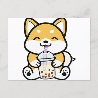 Cartão Postal Boba Corgi, Corgi Boba, Boba Shiba, Shiba, Corgi