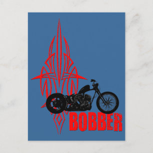 Cartão Postal Bobber Motorbike