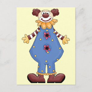Cartão Postal Bobo Circus Clowe
