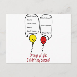 Cartão Postal Bobo Knock Piada