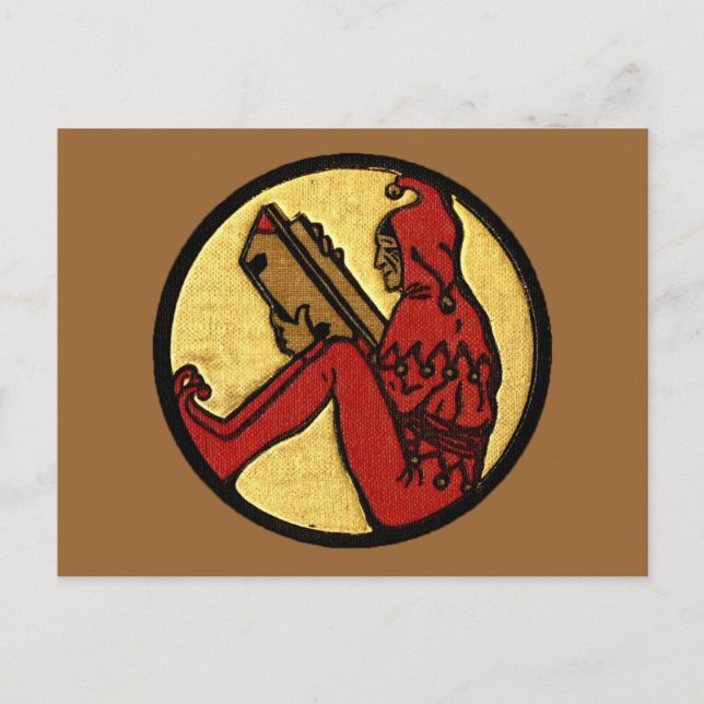 Cartão Postal Bobo Leitor (Frente)