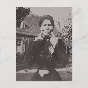 Cartão Postal Bobo Vitoriano Era Foto Fazer Mulher Engraçado Fac