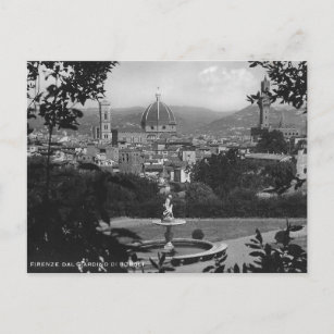 Cartão Postal Boboli Gardens Florence Itália