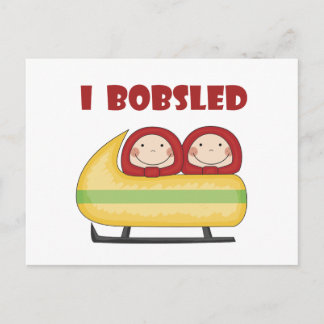 Cartão Postal Bobsled T-shirts e presentes