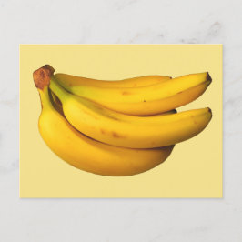 Cartão Postal Boca de Bananas Amarelas em um Bunch