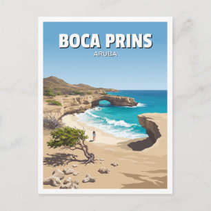 Cartão Postal Boca Prins Santa Cruz Aruba Viagem