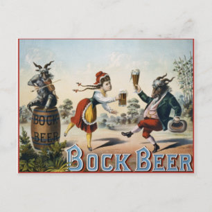 Cartão Postal Bock Beer