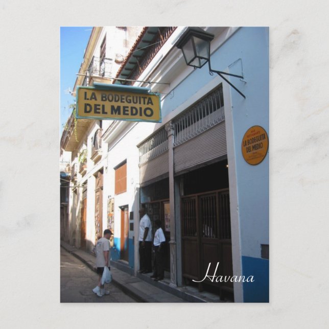 Cartão Postal bodeguita havana (Frente)
