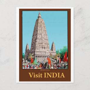Cartão Postal Bodh Gaya, Índia