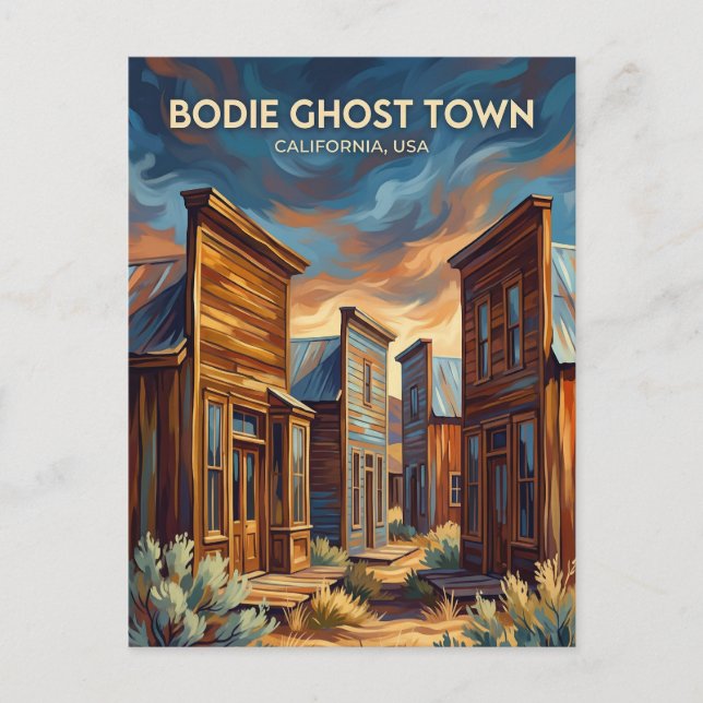 Cartão Postal Bodie Cidade Fantasma EUA (Frente)