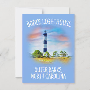 Cartão Postal Bodie Lighthouse Outer Banks North Carolina