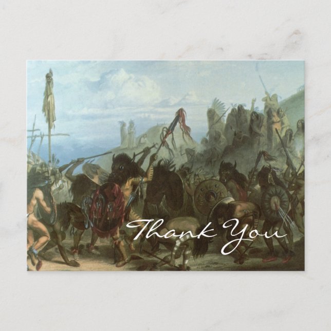 Cartão Postal Bodmer's Bison Dance (Frente)