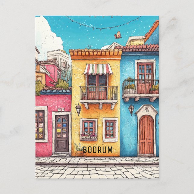 Cartão Postal Bodrum Turkiye (Frente)