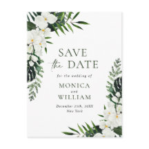 Boêmia Boêmia Branca Casamento Floral Salvar Data