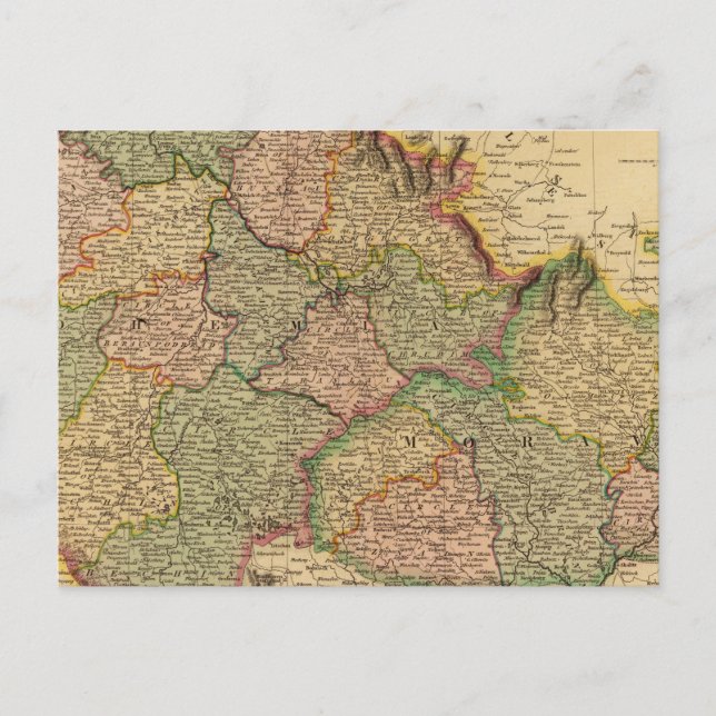 Cartão Postal Boêmia, Morávia (Frente)