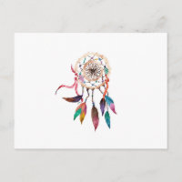 Boêmian Dreamcatcher in Vibrant Watercolor Paint