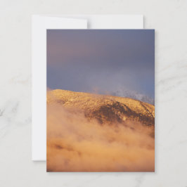 Cartão Postal Bogong do Monte da Neve Sunset