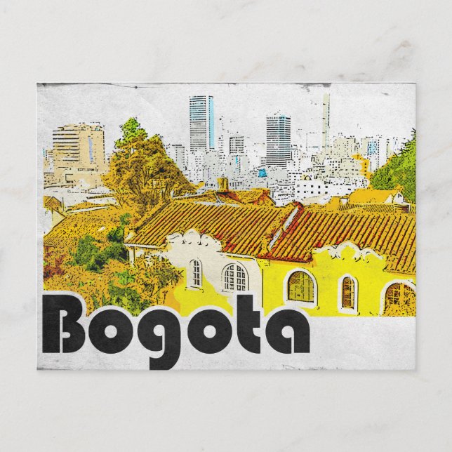Cartão Postal Bogota Colombia Vintage (Frente)