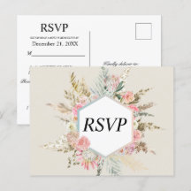 Bohemian Floral Rsvp