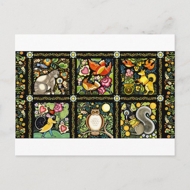CARTÃO POSTAL BOHEMIAN MOOSHKA DESIGN (Frente)