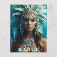 *~* Boho Headdress MARCH AP53 AQUAMARINE
