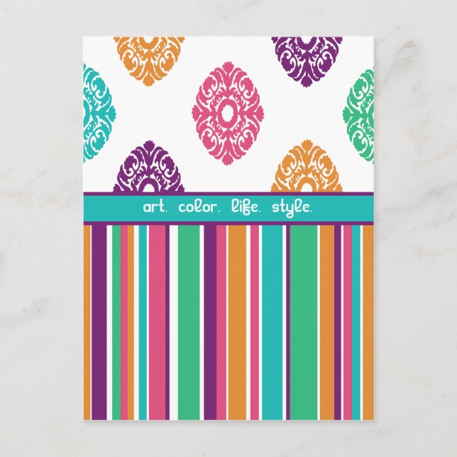 Cartão Postal Boho Summer Personalizado (Frente)