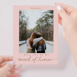 Cartão Postal Boho, você será minha Madrinha de casamento.