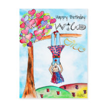 Boho Whimsical WILD ONE Girl Colorful Birthday