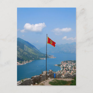 Cartão postal Boka Kotorska no Montenegro