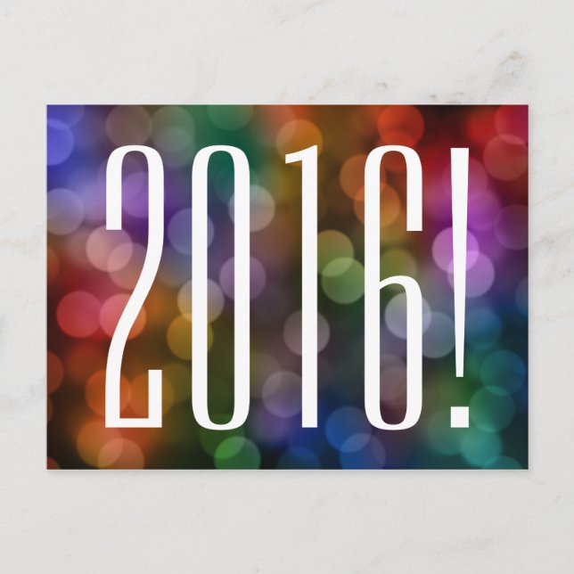 Cartão Postal Bokeh 2016 (Frente)