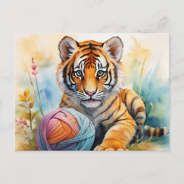 Cartão Postal Bola AI Tiger (Frente)