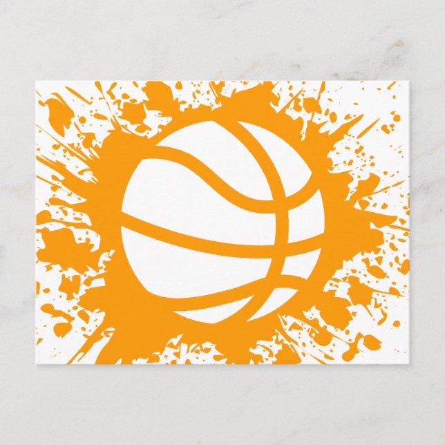 Cartão Postal bola de basquete (Frente)