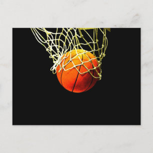 Cartão Postal Bola de Basquete
