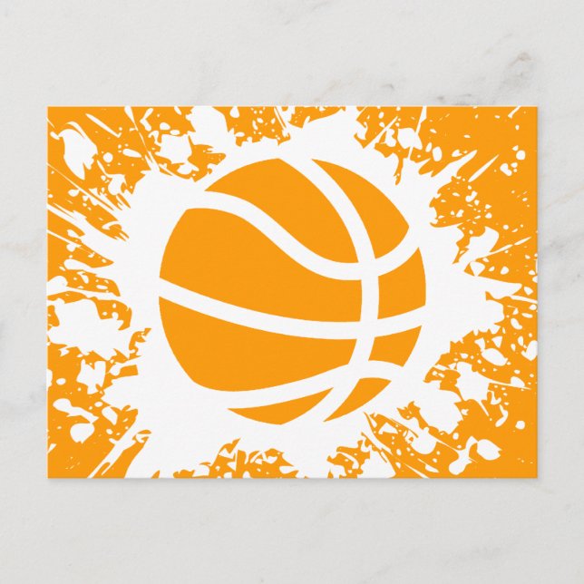 Cartão Postal bola de basquete (Frente)