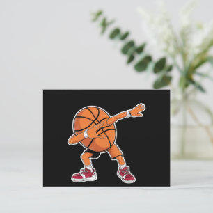 Cartão Postal Bola de Basquetebol Dabbing Jogador de Desportos E