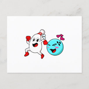 Cartão Postal Bola de boliche boliche