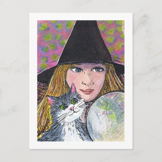 Cartão Postal Bola de cristal (Frente)