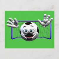Bola de futebol de desenho engraçado