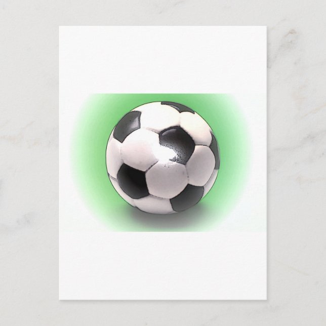 Cartão Postal Bola de Futebol do Reino Unido (Frente)