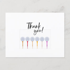 Cartão Postal Bola de golfe em tee