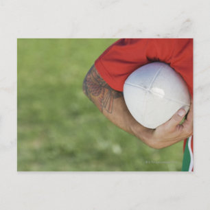 Cartão Postal Bola de râguebi de carregando