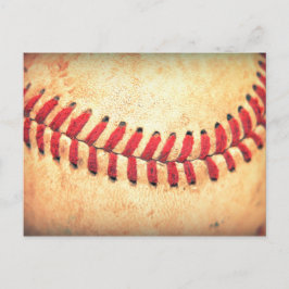 Cartão Postal Bola do basebol do vintage