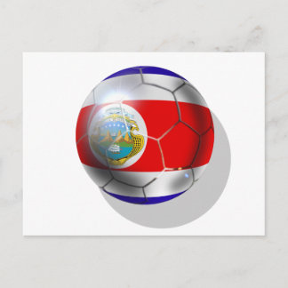 Cartão Postal Bola do time de futebol da Costa Rica em 2014